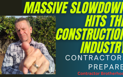 Massive Slowdown Hits the Construction Industry